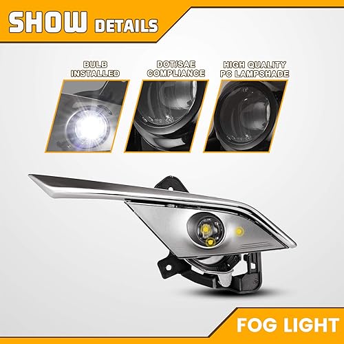 Miniatura 3 de AUTOWIKI Juego de luces antiniebla de repuesto LED OEM para Mazda CX-3 2016 2017 2018 2019 lente transparente antiniebla juego de montaje L & R