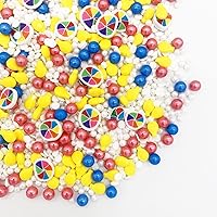 Vista 5 de Chispas de flores comestibles de primavera, chispas para helado, dulces para hornear, decoraciones comestibles para pasteles, adornos para cupcakes