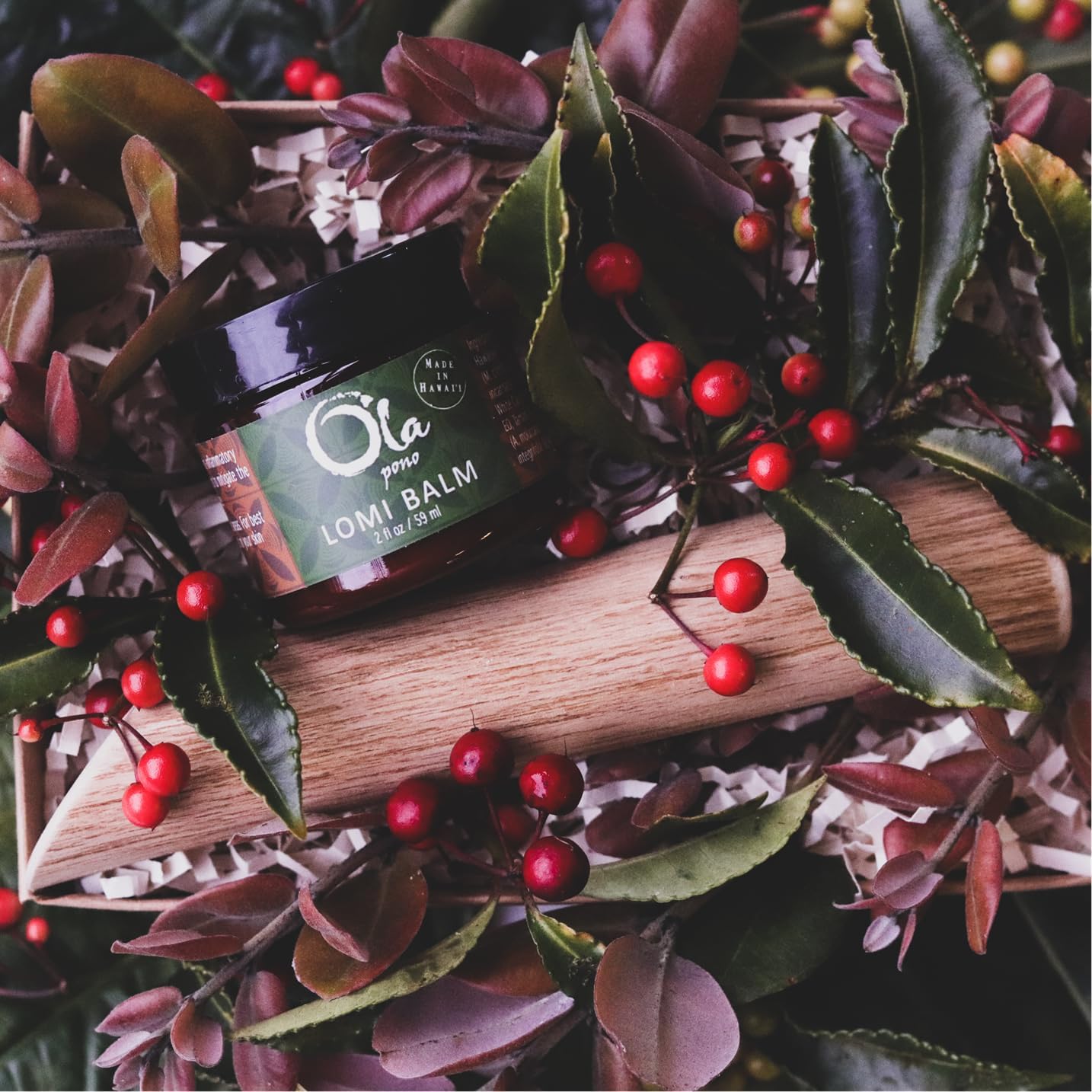 Ola Tropical Apothecary Lomi Gift Set - 2oz Lomi Balm and Lomi Massage Stick