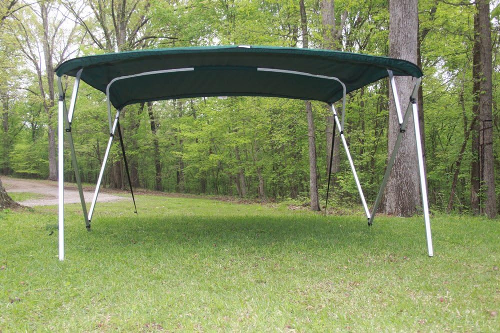 Green Square Tube Frame VORTEX 4 Bow Pontoon/Deck Boat Bimini TOP 8' Long, 97-103