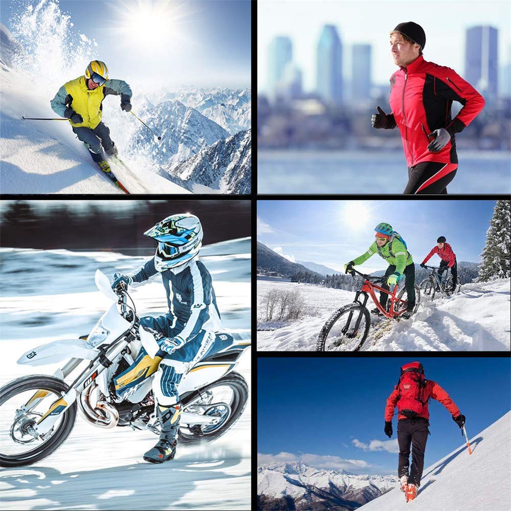 LINGKY Winter Windproof Fahrradjacke, Herren Radjacken Für Herren MTB Mountainbike Jacke Visible Reflective Fleece Warm Jacket