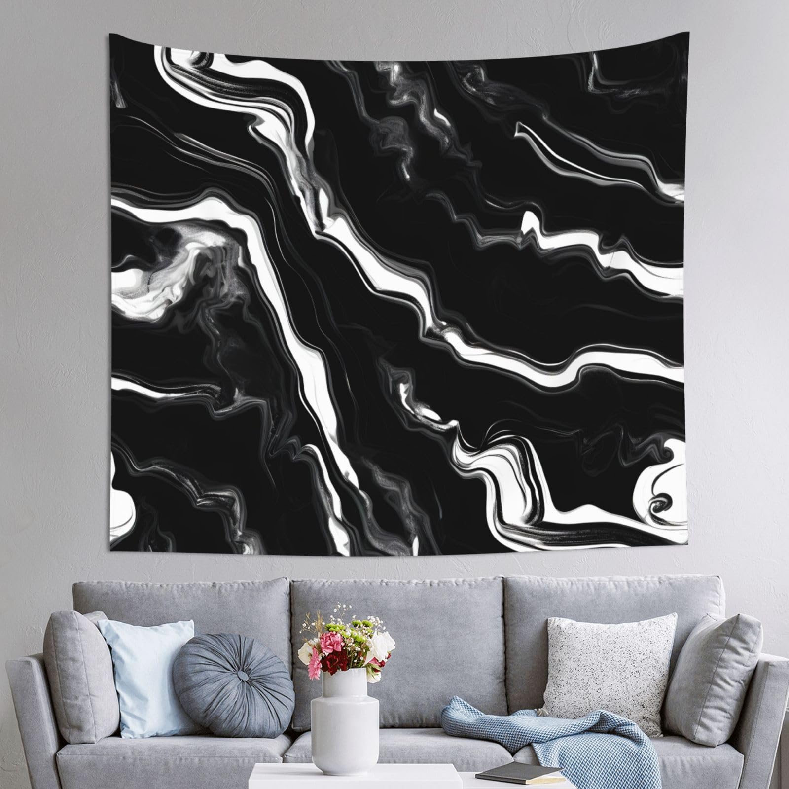 Tapiz de mármol grande de 152x130 cm para transformar las paredes de tu sala 8