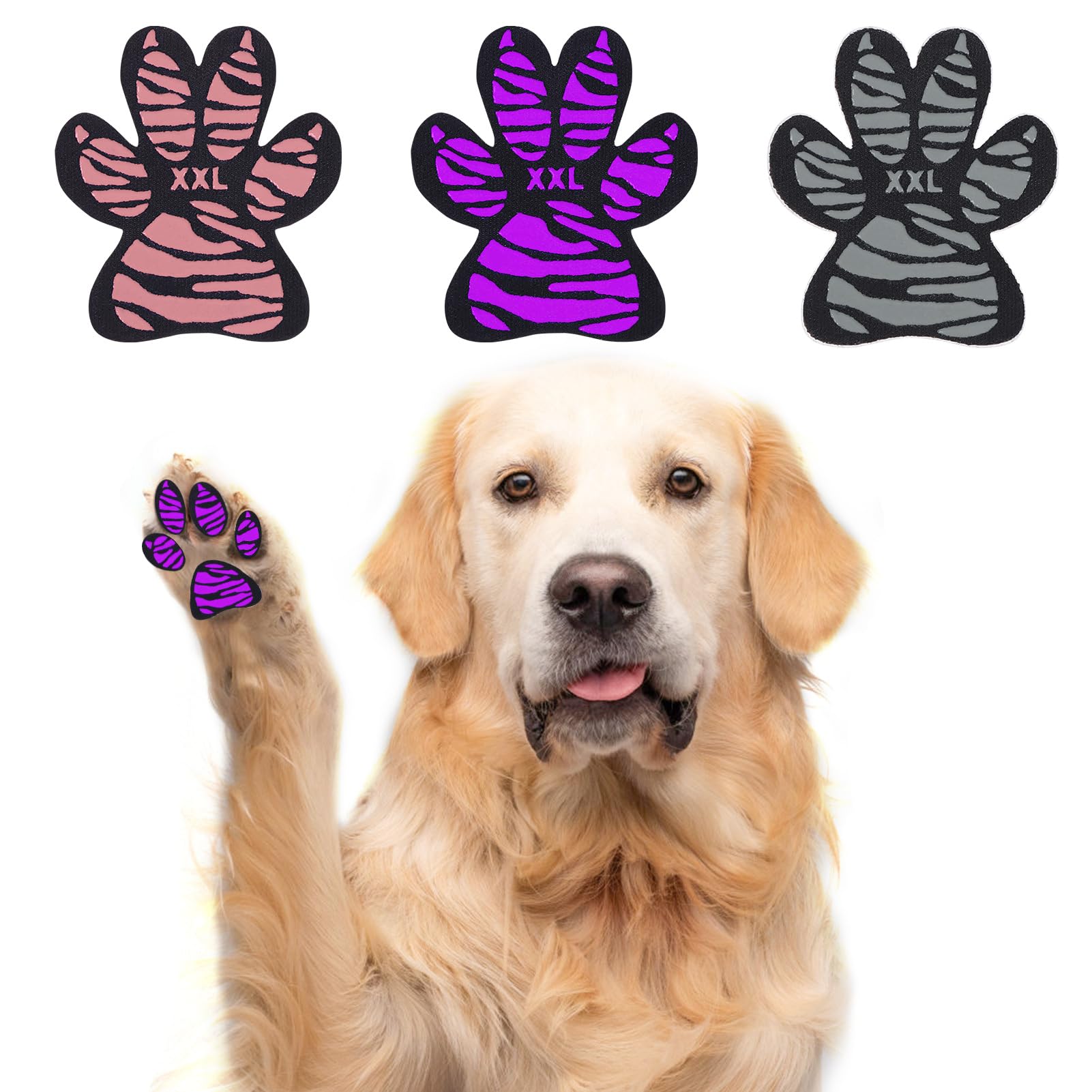SCENEREAL Dog Paw Protector Anti-Slip Grips to Keeps Dogs from Slipping On Hardwood Floors, Best for Summer Hot Pavement, Dog Shoes Booties Socks