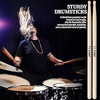 Vista 6 de Baquetas de tambor 5A de madera de arce 1 par