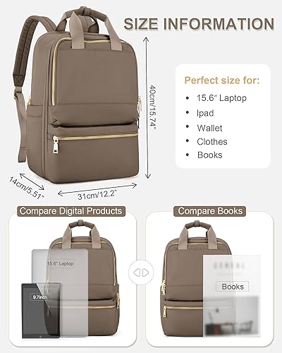 Miniatura 2 de Mochila de viaje para laptop, A- marrón oscuro, Mochila de viaje para laptop