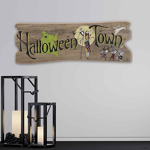 Vista 38 de Open Road Brands Disney Haunted Mansion - Corona de madera para decoración de pared de novia y calavera, espeluznante mansión embrujada