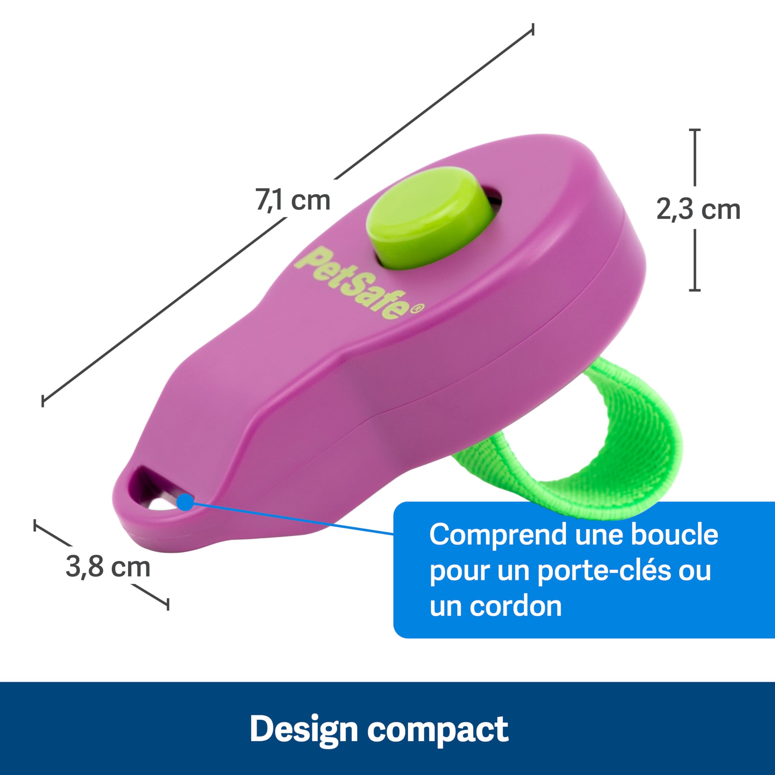 PetSafe Clik-R Clicker d'entraînement pour Chiens - Renforce Le comportement Positif - Utilisation pour récompenser et entraîner