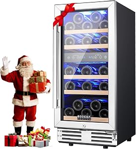BODEGA Dual Zone Wine Fridge, 15" 30 Bottle
