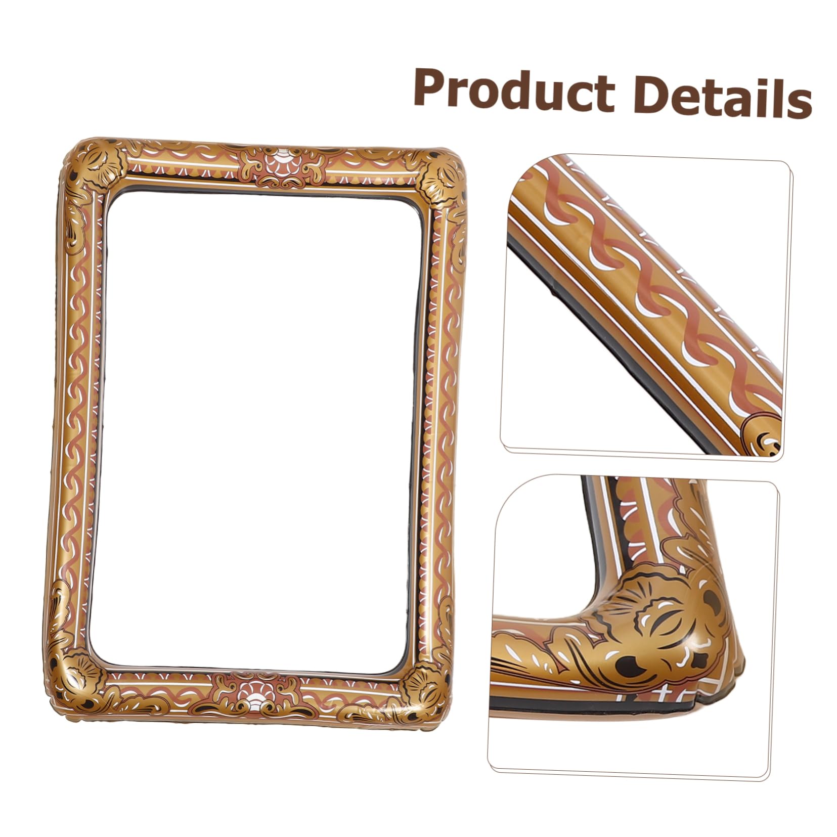 2 Piezas Marco Fotográfico Inflable de PVC para Fiestas Accesorio de Selfie para Celebraciones