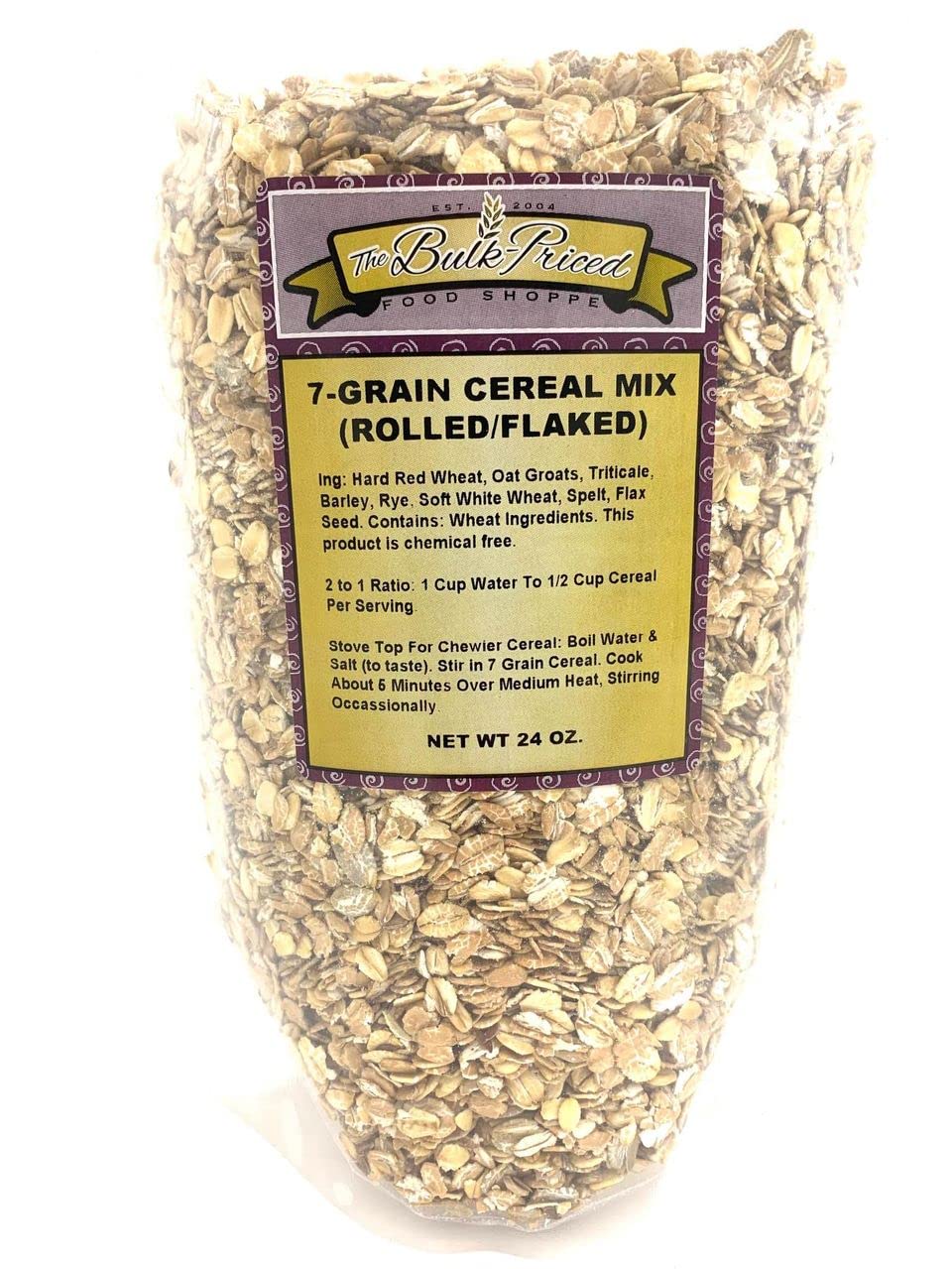 7-Grain Cereal Mix (Rolled/Flaked) (24oz. Resealable Zip Lock Stand Up Bag)