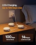 Homelist 2026 New 1500mAh Indirect Lighting Night Light, 3 Pack Bedside Table Lamp, Dimmable Rechargeable Motion Sensor Lights Indoor for Bedroom Nightstand, Cabinet, Porch, Hallway, Stairs