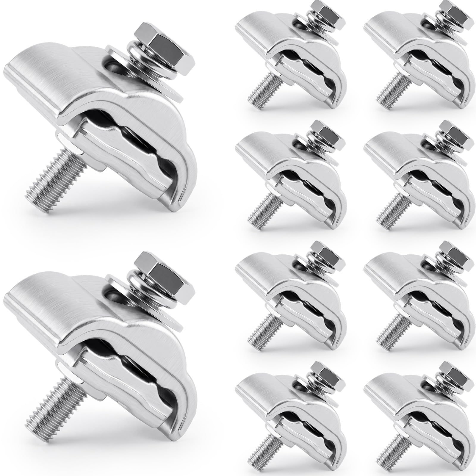10 Pcs 4/0-2A APG-A2 Aluminum Parallel Groove Clamp for 16-150mm²