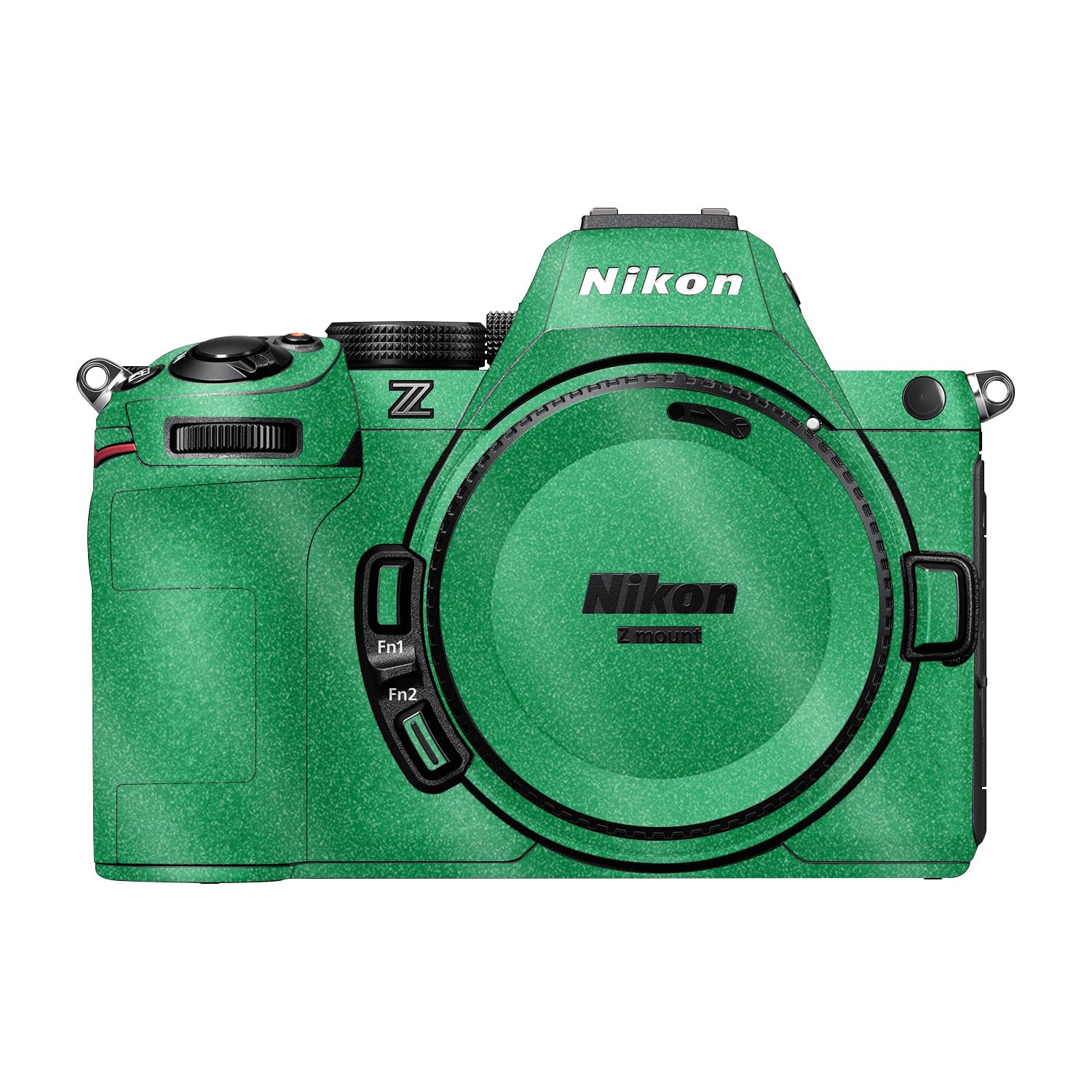Glossy Glitter Camera Skin Compatible with Nikon Z5 II (2025) - Solid Green - Premium 3M Vinyl Protective Wrap Decal Cover - Easy to Apply | Crafted in the USA by MightySkins