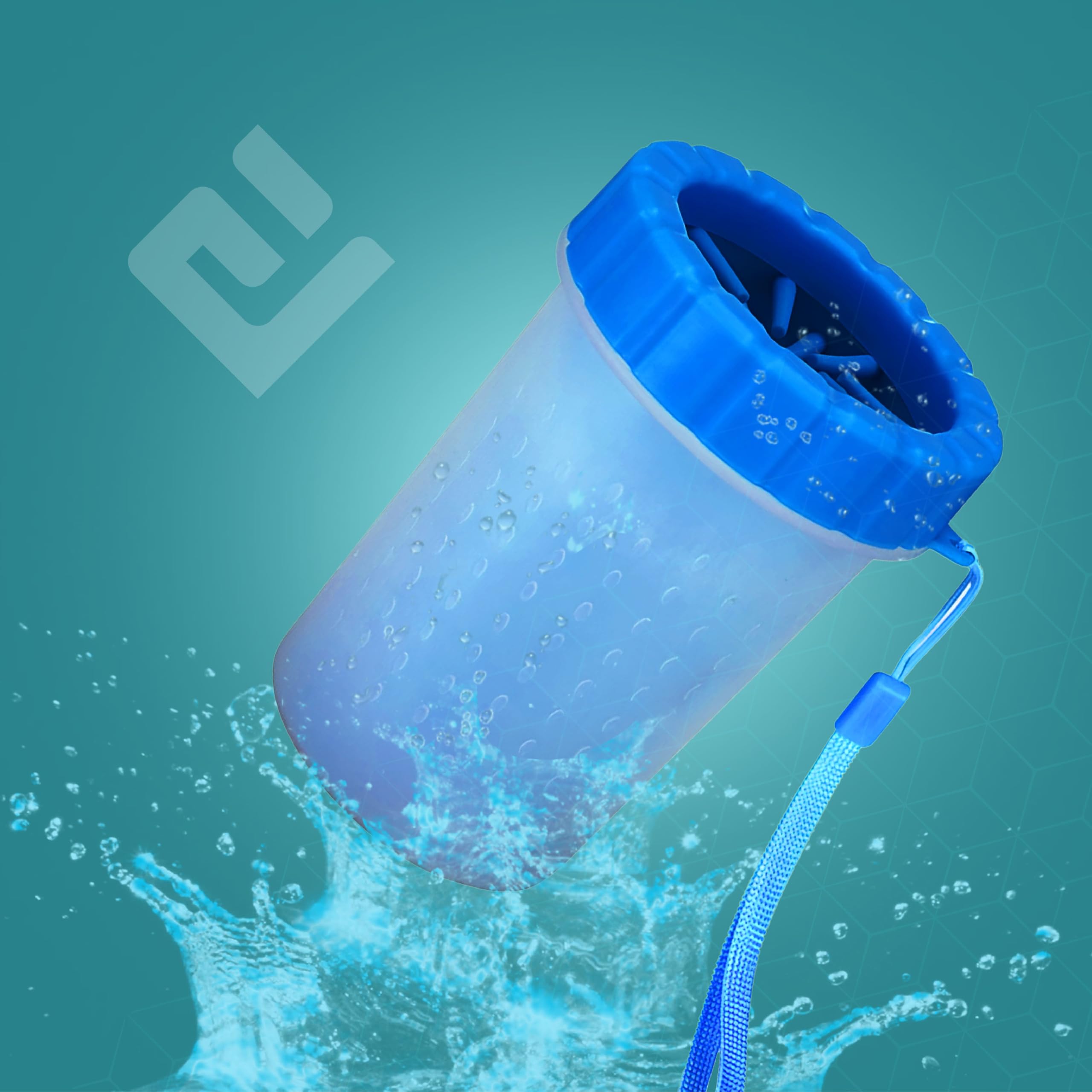 Pulitore Zampe Per Cani E Gatti - Tazza In Silicone Con Setole Morbide, Celeste! - Foto 13