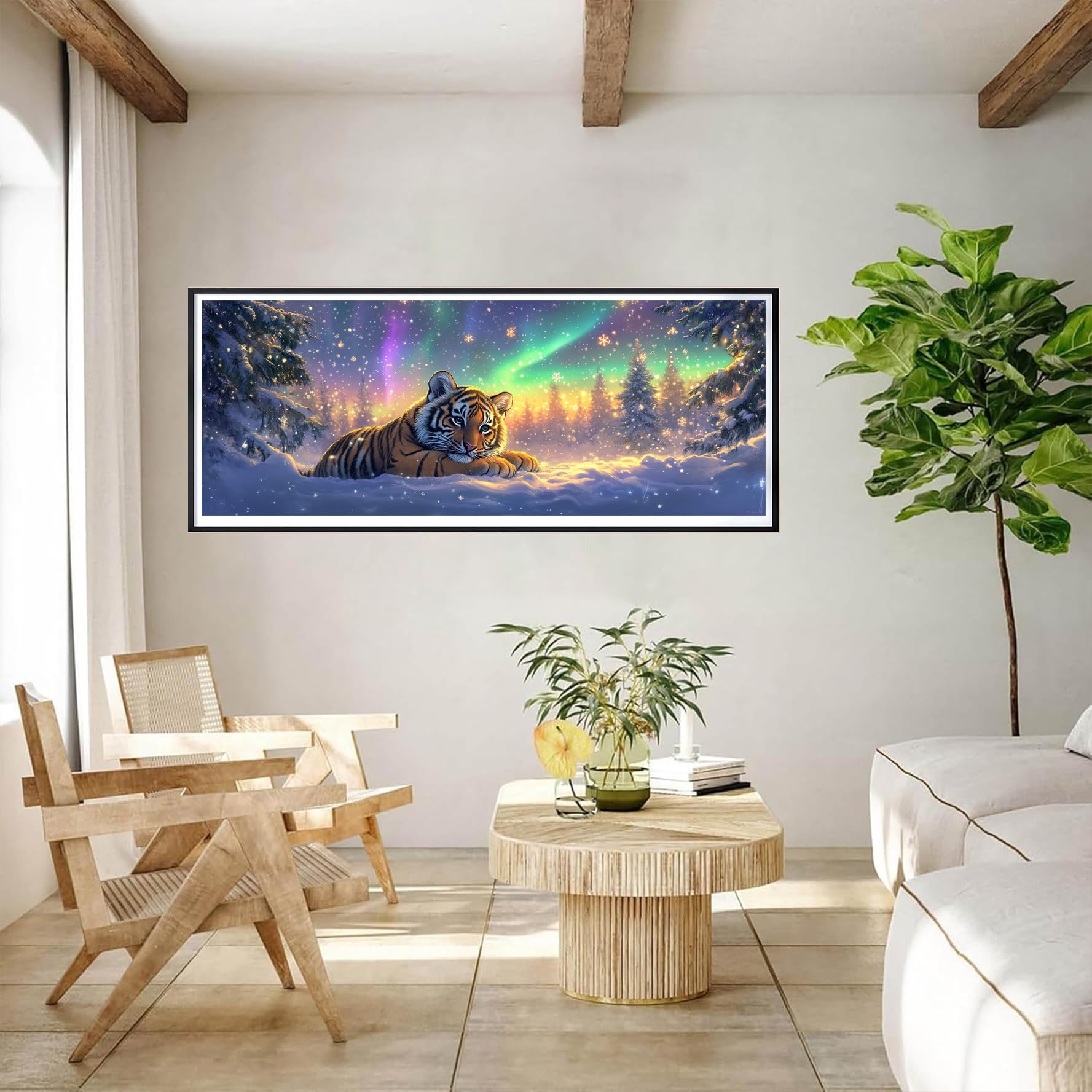 Bimkole 5D Diamond Painting Kits Tiger Lion Beast, DIY