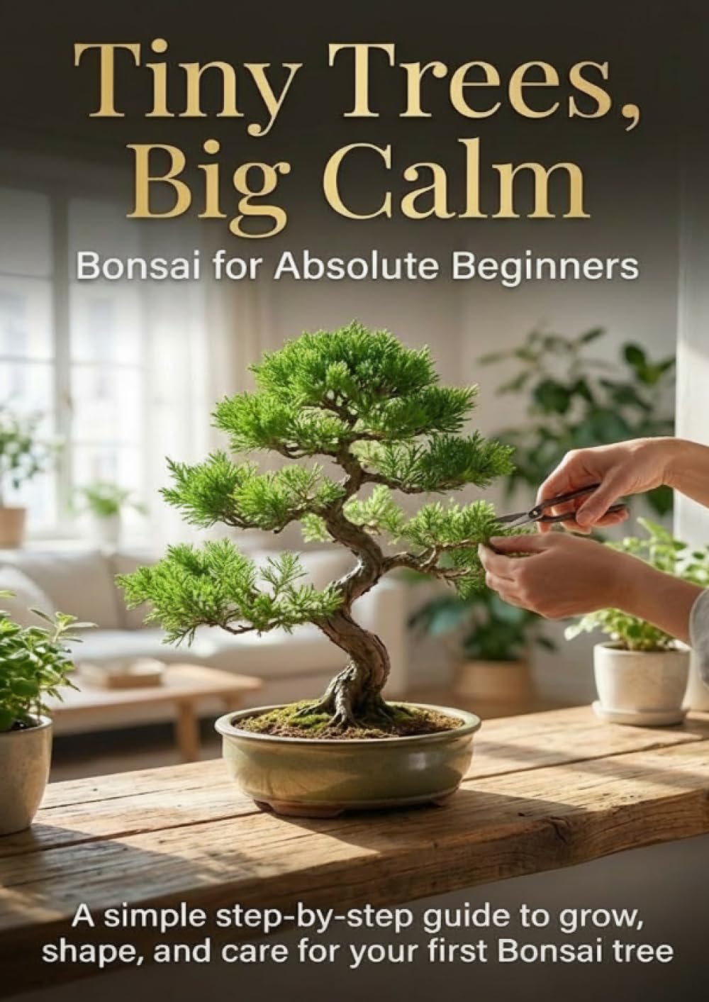 Tiny Trees, Big Calm: Bonsai for Absolute Beginners: A simple step-by-step guide to grow, shape, and care for your first Bonsai tree.