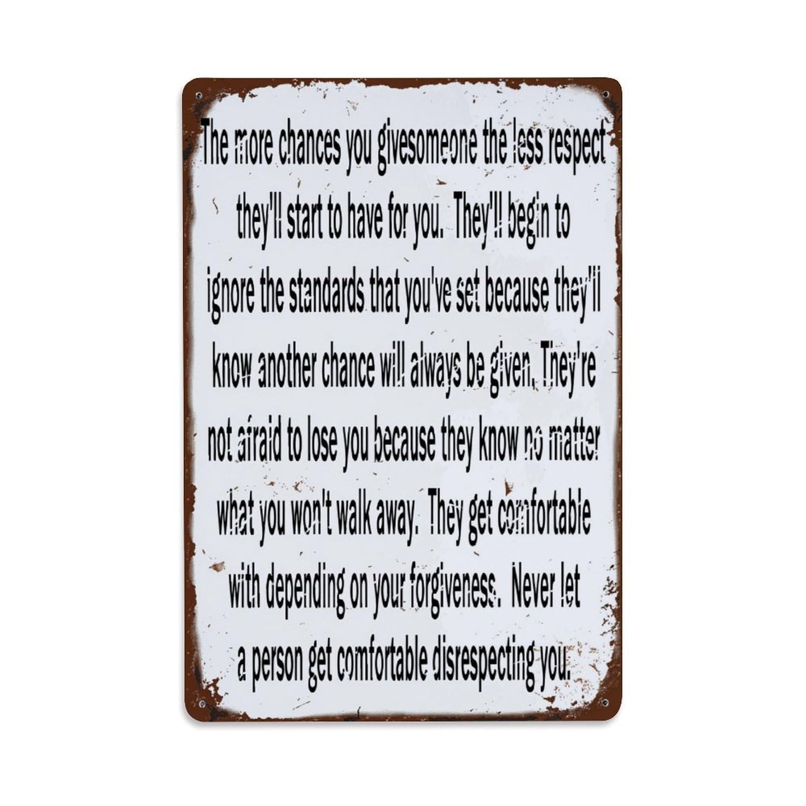 Jdfenggu Vintage Textured Quote Sign Retro Metal Tin Sign, Decor Art Poster For Bar, Home, Man Cave, Kitchen, Laundry Room Gift 8X12inch