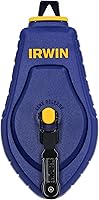 IRWIN Strait-Line Compact Chalk Reel, 30 ft - 3X Faster Retraction, Portable for Pros (IWHT48440)
