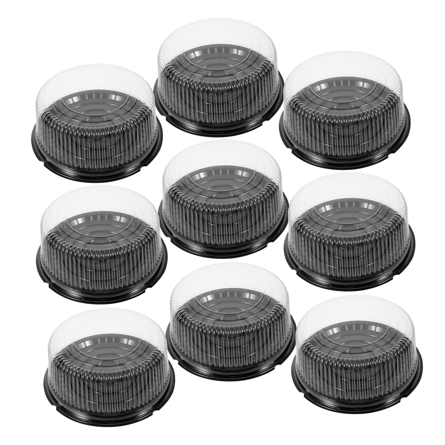 GRIRIW 8in Round Cake Boxes Birthday Cake Carrier Bakery Packing Box Portable Food-safe Stain-proof Lid Long-lasting