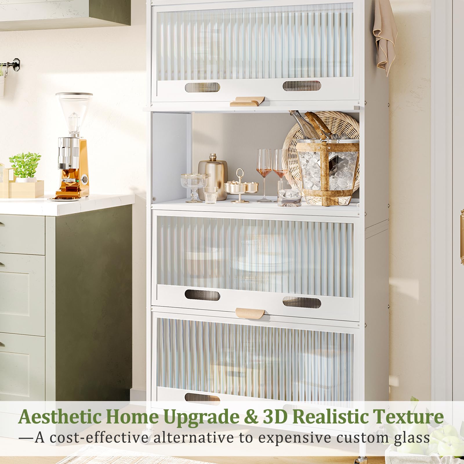 Beautyhero Reeded - Pellicola protettiva per finestra in vetro 3D, decorativa, scanalata con blocco UV, autoadesiva, rimovibile, per porta del bagno, adatta per affittuari, 90 x 200 cm