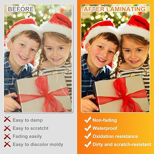 Miniatura 5 de CAREGY Bolsas de laminación térmica, paquete de 300 hojas de laminación, 3 mil, 9 x 11.5 pulgadas, papel de laminación para laminador, transparente,