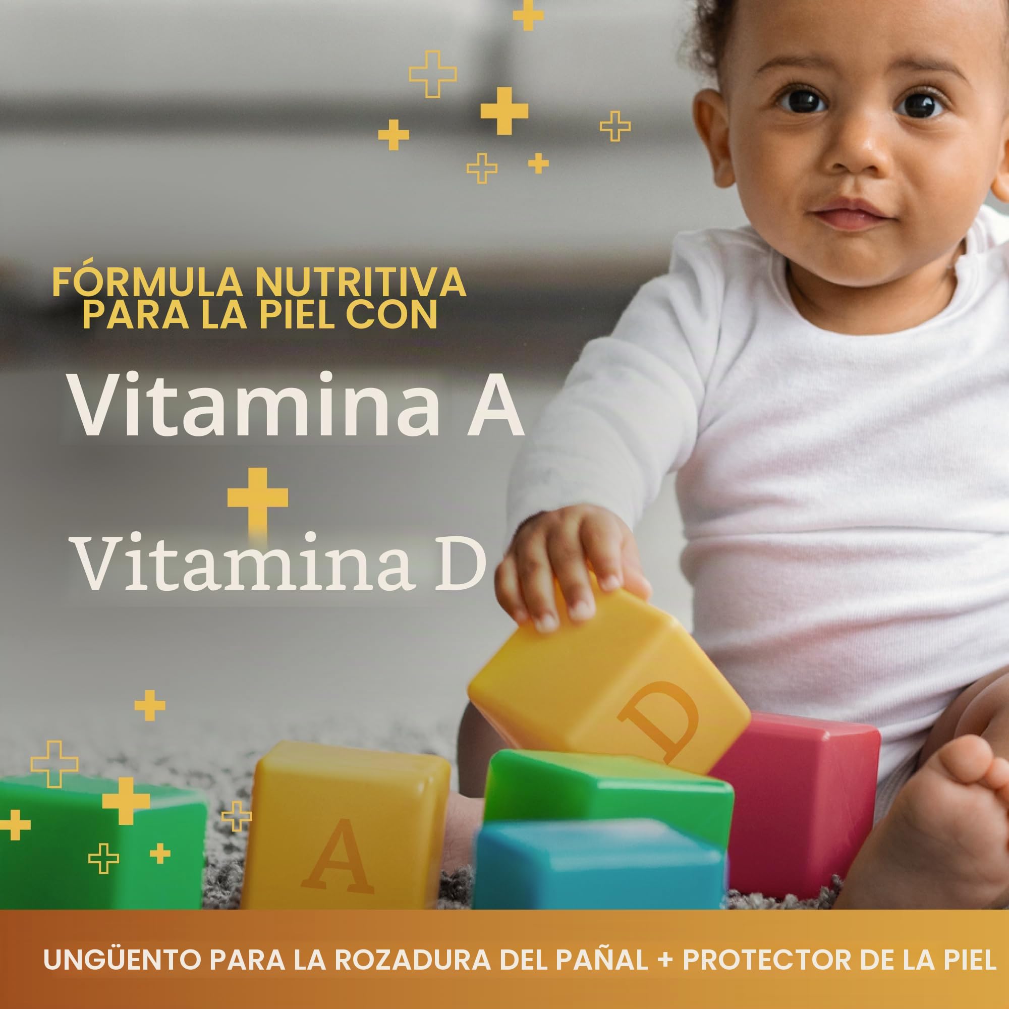 A+D Original Nappy Rash Ungüento, previene y cura la erupción del pañal, hidrata y cura la piel seca con vitaminas A&D, paquete Home & Go, tarro de 16 onzas, tubo de 4 onzas, tubo de 1.5 onzas