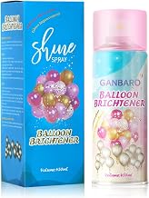 Allony Balloon Shine Spray, Balloon Polish Spray, Balloon Shimmer Spray, High Gloss Balloon Spray Decoration for Halloween, Christmas, Birthday, Party, 450ml