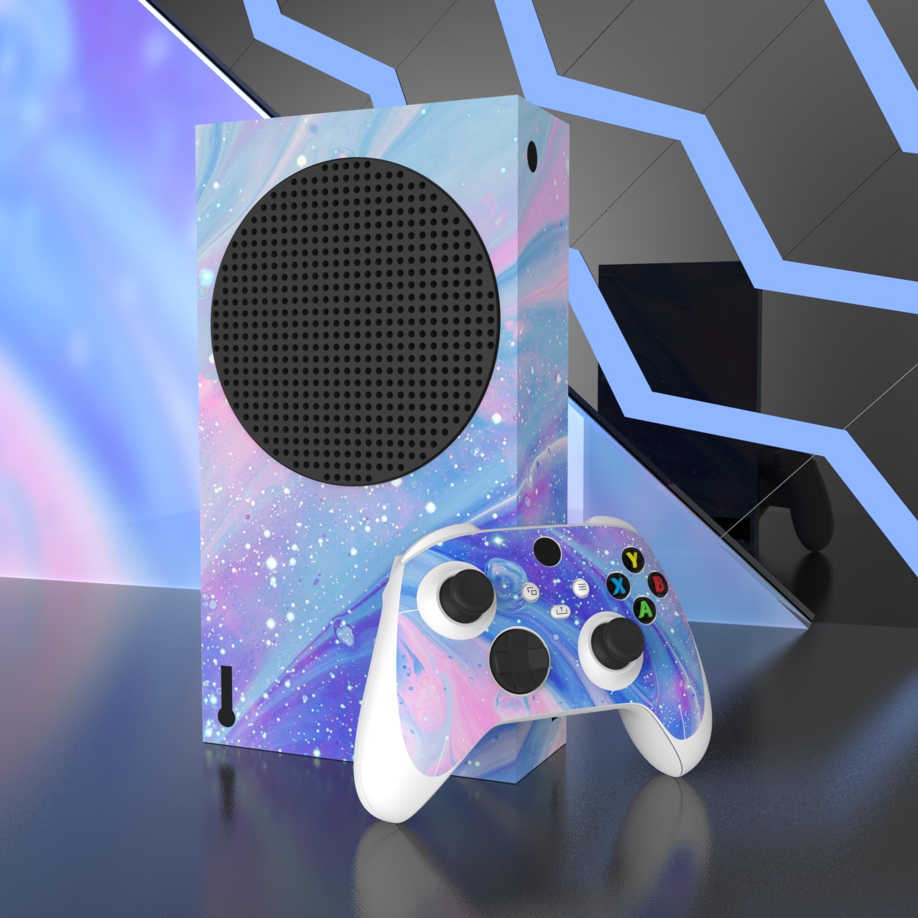 playvital Fantasy Trip Custom Vinyl Skins for Xbox Series S, Wrap Decal Cover Stickers for Xbox Series S Console Controller — view 5