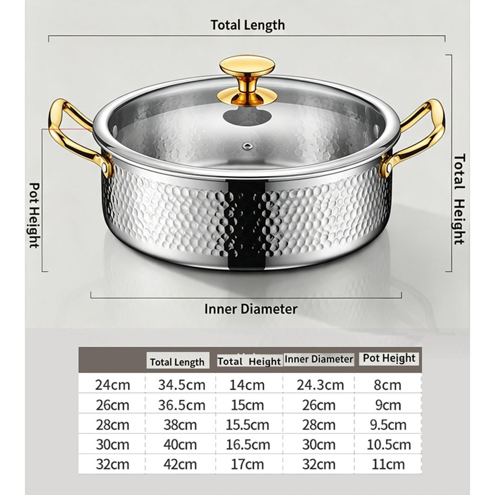 Coating-Free Simmer Pot for Induction Gas Stove