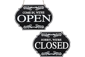Premium Open and Closed Business Wooden Signs