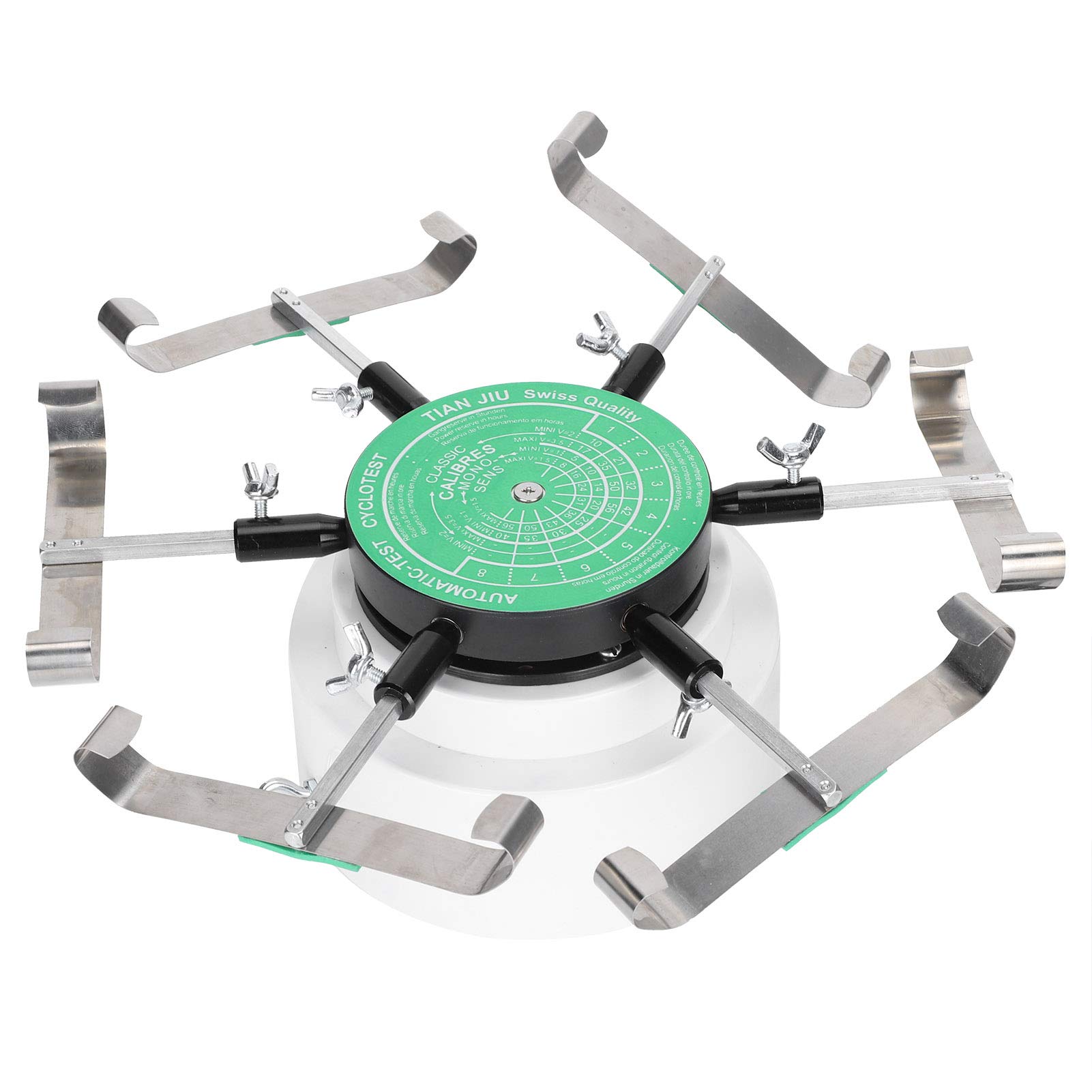 Uhrenbeweger, Watch Winder, Uhren Werkzeug, Uhrenaufzugsinstrument mit Stahlausführung, für Automatik Uhren, Testgerät für Uhren, Uhren Aufzug für 6 Armbanduhren