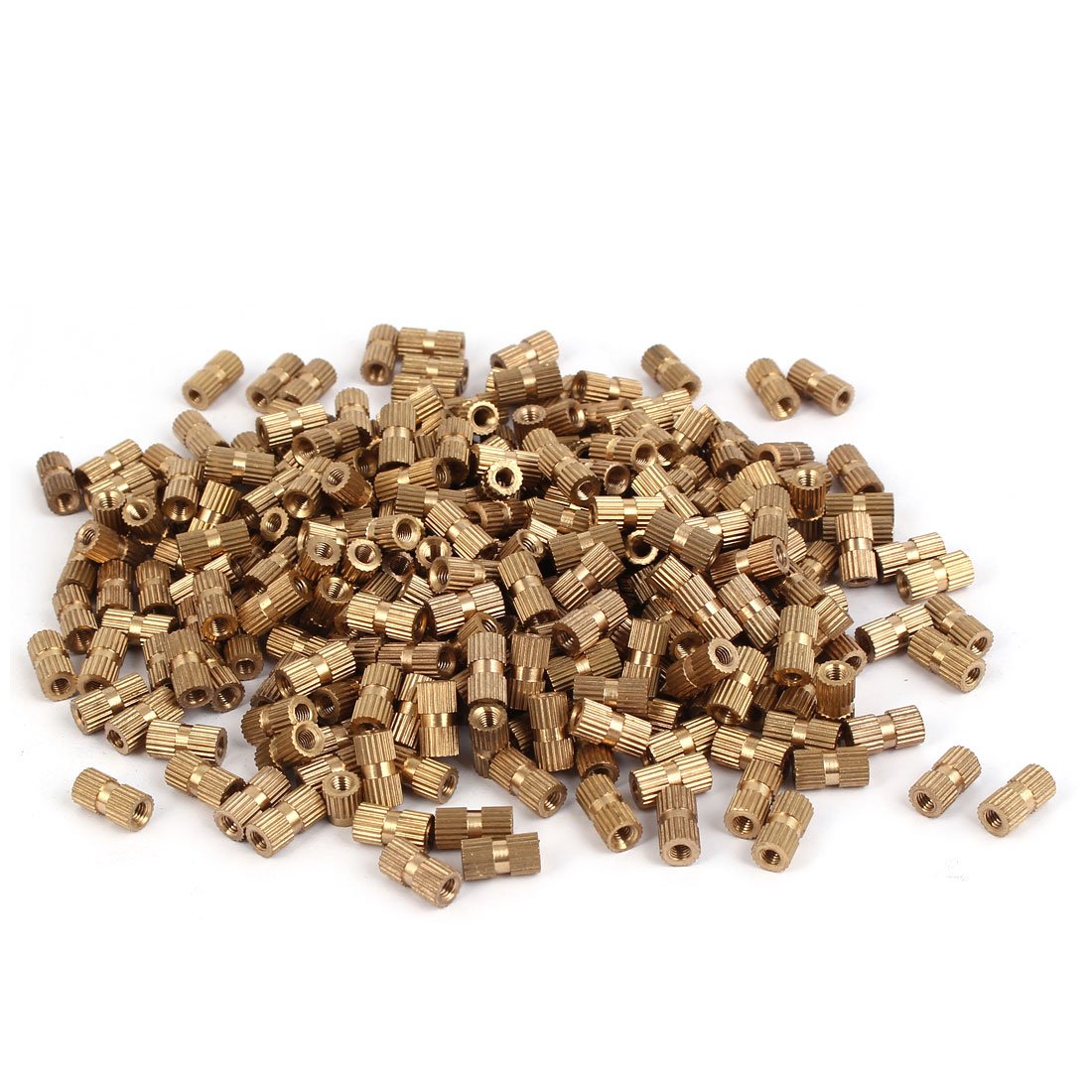 M3 x 10mm Female Thread Brass Knurled Threaded Insert Embedment Nuts 500PCS (d3972f8c61e2ea157ea57090bdd5f51f)