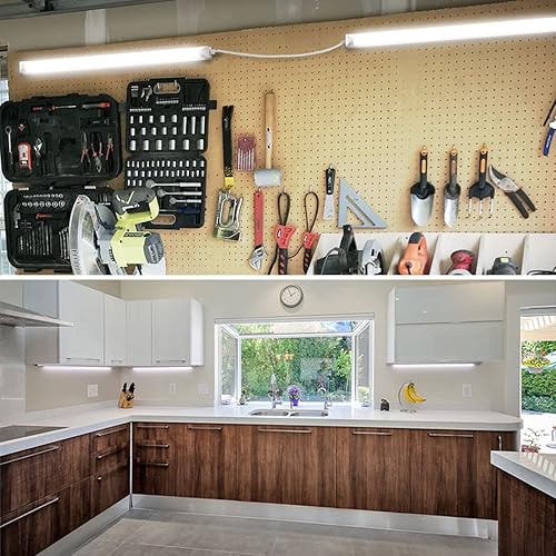 Miniatura 10 de CNSUNWAY LIGHTING Luz LED de tienda de 2 pies, 20 W, 2500 lm, lámpara LED T8 de luz diurna de 5000 K, forma de V, alto rendimiento, luces de tienda