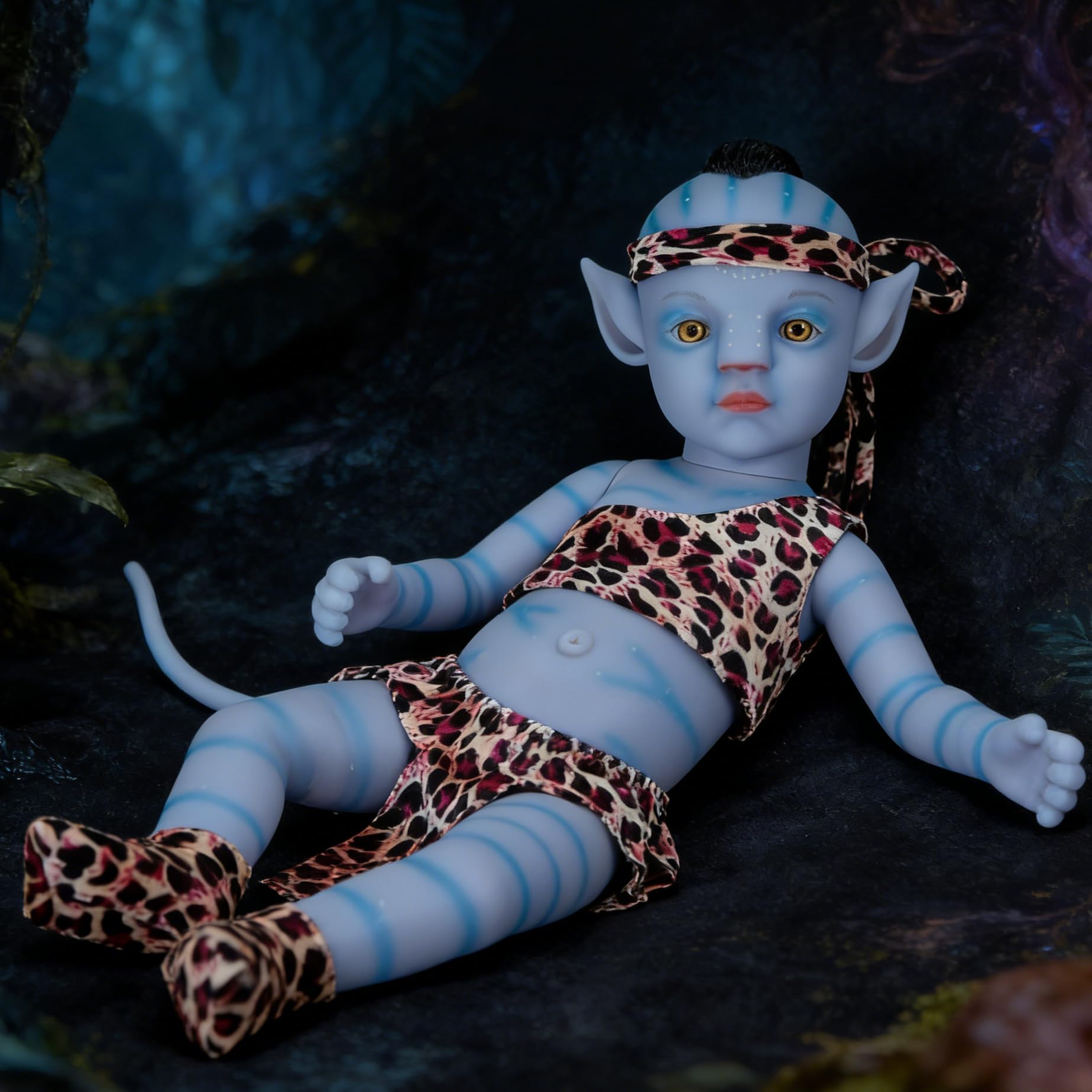 Reborn Avatar Figurki 30 cm świecące w ciemności silikonowe realistyczne lalki dla niemowląt noworodków zabawki awatar z akcesoriami do karmienia dla n