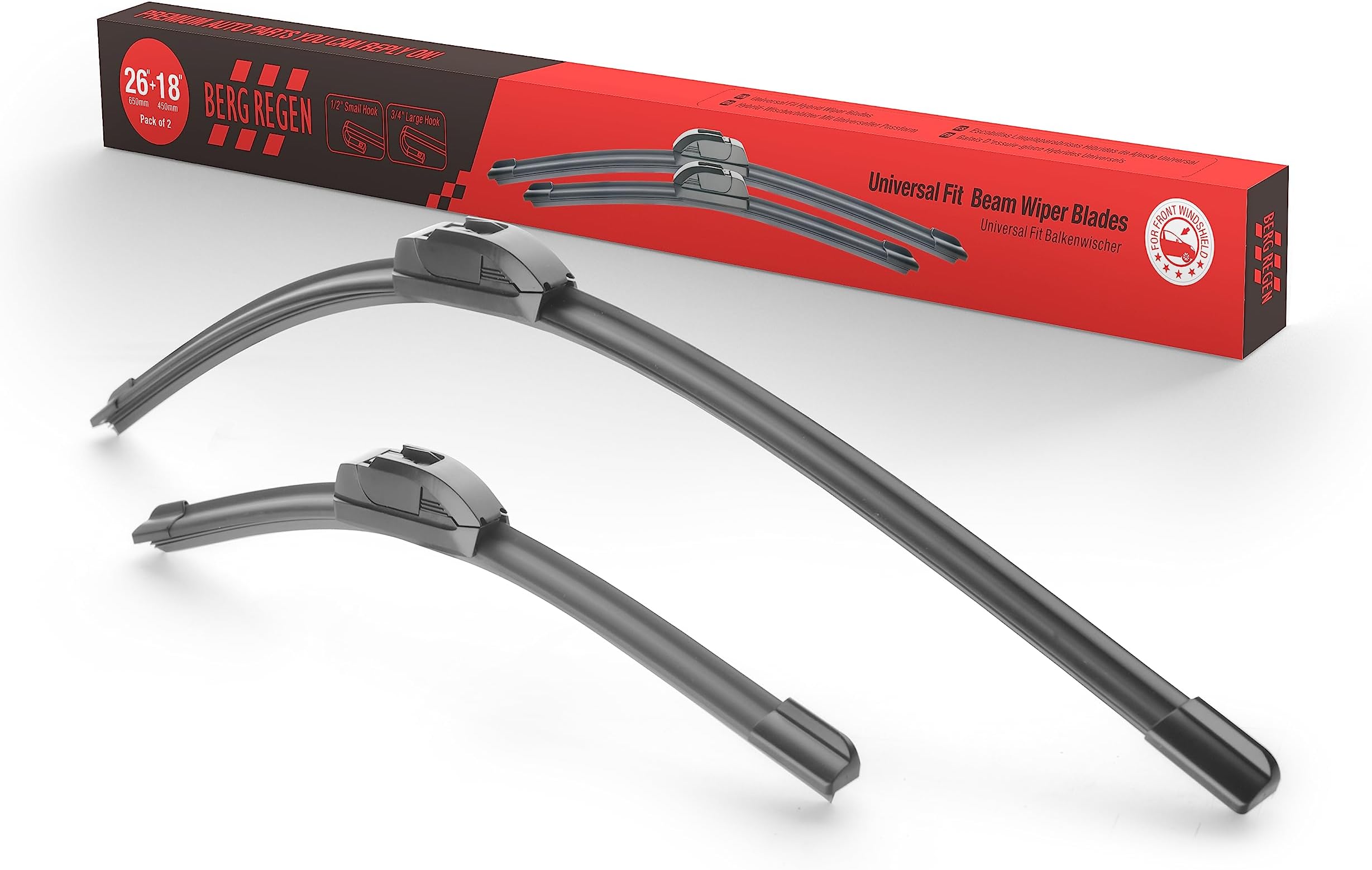 26"+18" Front Windshield Wiper Blades Sets Replacement for Subaru Legacy Outback 2022 2021 2020/ Maserati Ghibli 2020-2014 Levante 2020-2017 Quattroporte 2020-2015 Original Equipment Top Lock