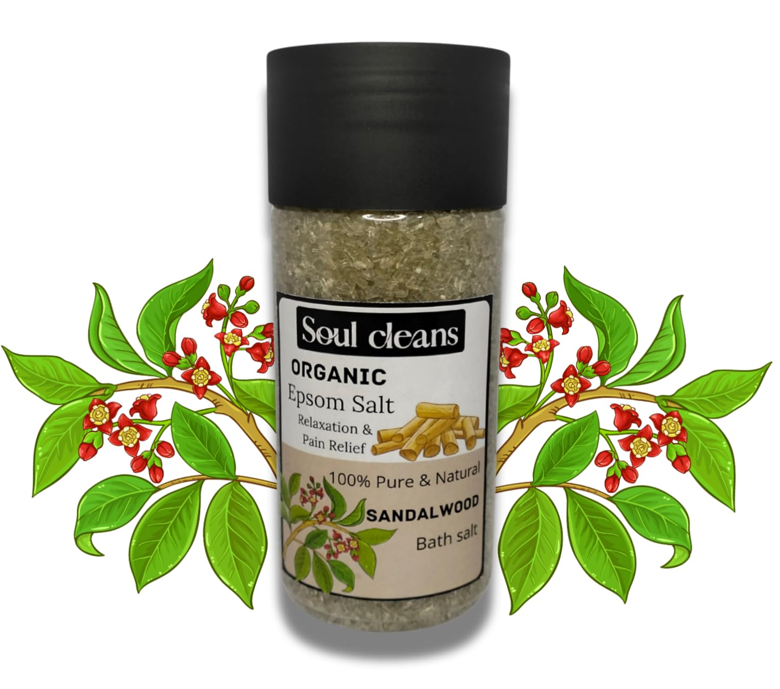 Sandalwood Bath Salt - for Body & Foot Soak | Soothing and Relaxing Bath | Aromatherapy | Epsom Salt and Sandalwood Essential Oil (500g Pack of 1) (Sandalwood)-image-29