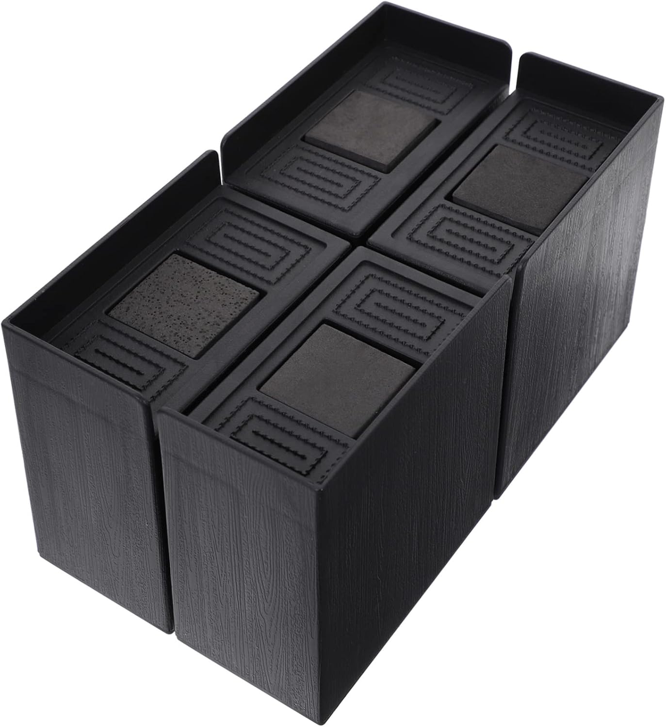 Garneck 4pcs Bed Risers for Dorm Twin Heavy Duty Furniture Pads Mattress Lifter Appliance Lift