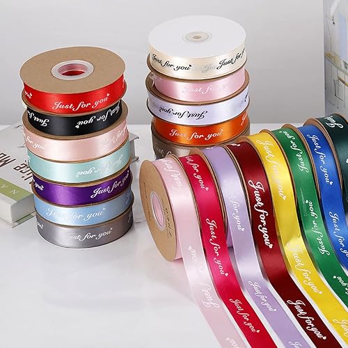 Cinta de satén de colores personalizados o logotipo, cinta impresa personalizada, logotipo, caja de regalo para hornear, boda, cumpleaños,