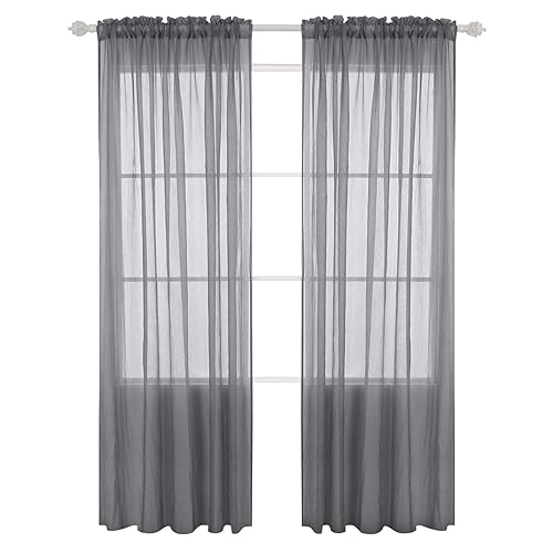 Sheer Curtains For Bedroom Amazon Com