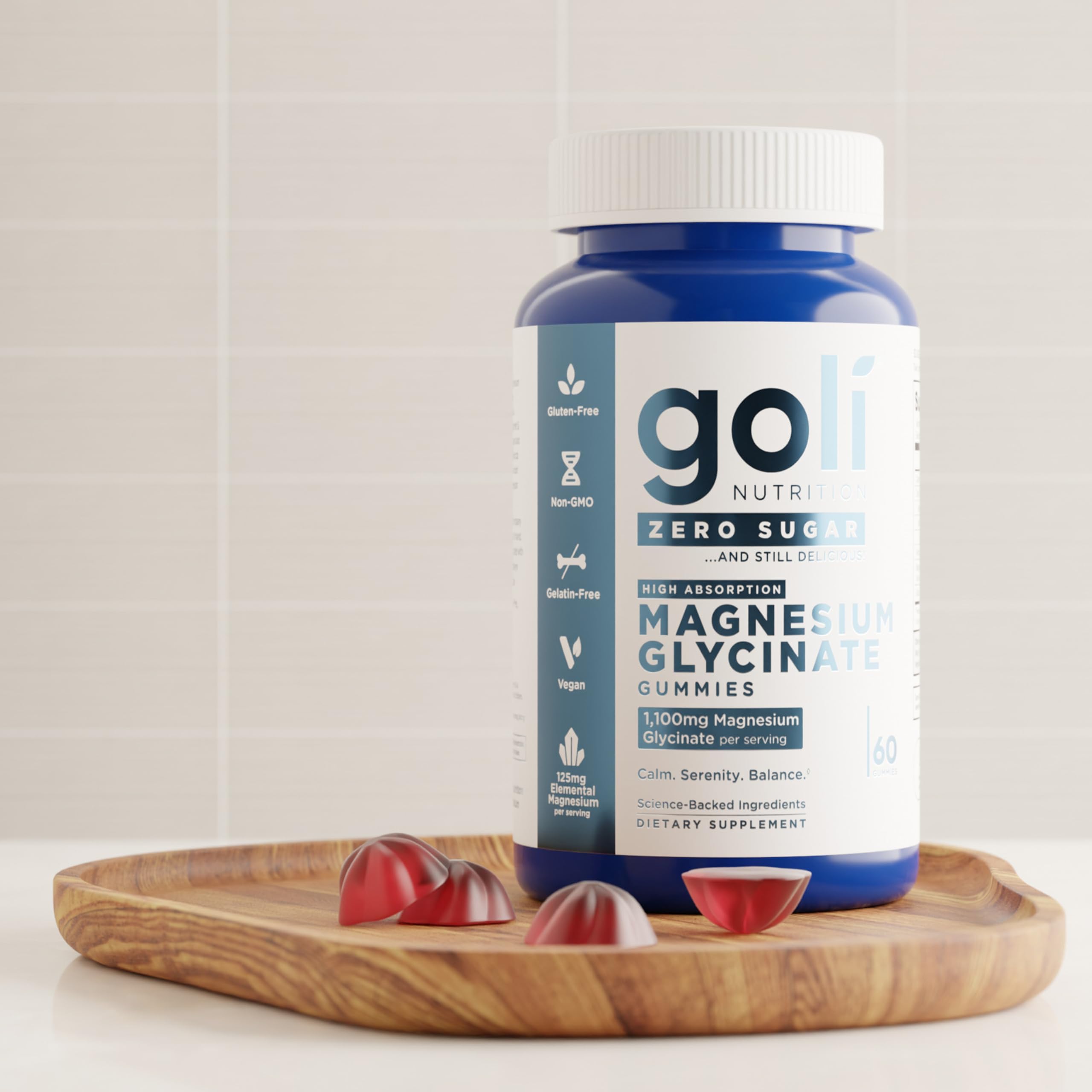 Goli Zero Sugar Magnesium Gummies - 125mg Magnesium (from Magnesium Glycinate) with Vitamin D - No Artificial Sweeteners, No Sugar Alcohols - Vegan, Keto-Friendly, Gluten-Free — Amazon image 7