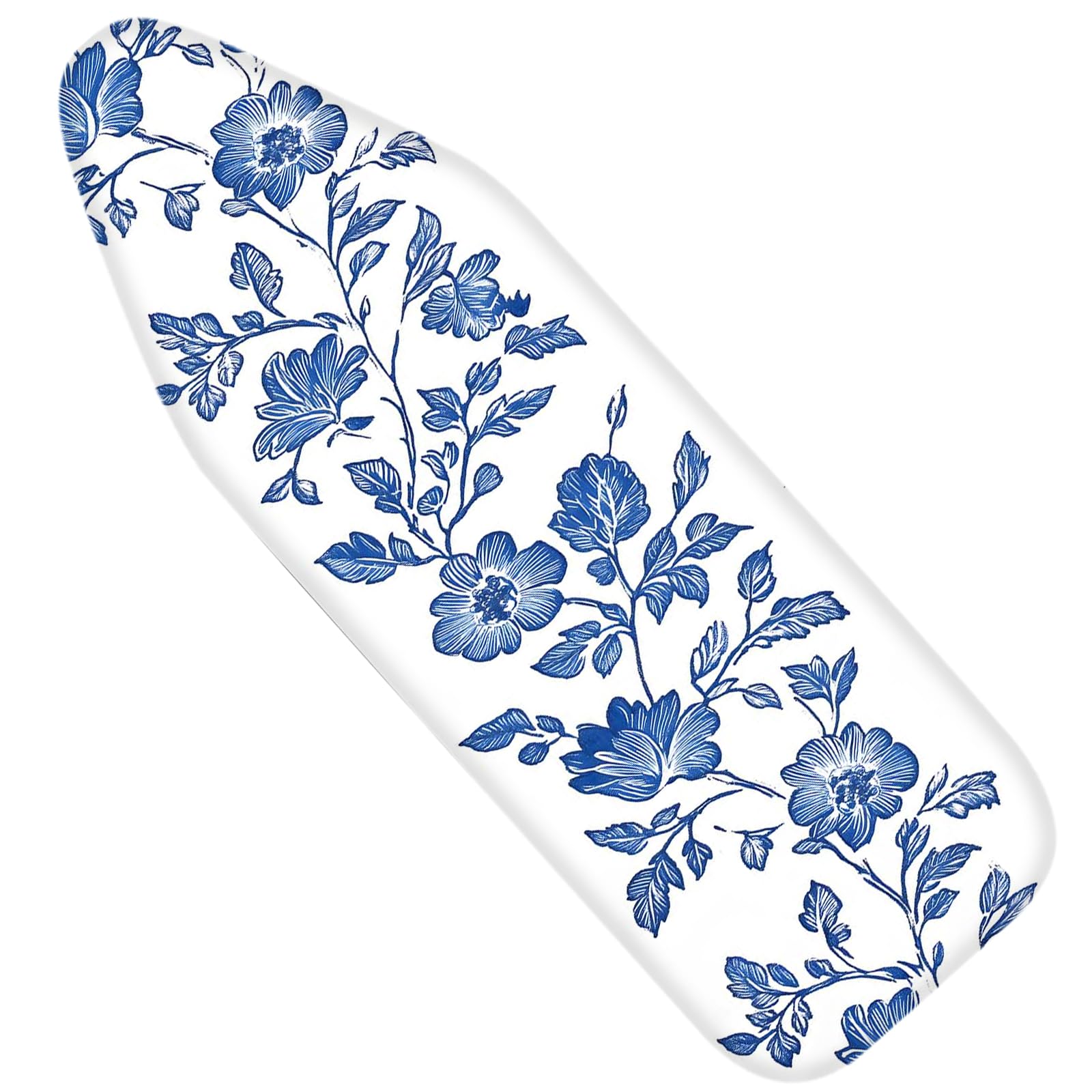 Nuxovilar Blue Floral Vines Ironing Board Cover 15x54 Polyester | Iron Pad Scorch Guard laundry helper protective board shield home laundry room craft studio (Floral Vines)