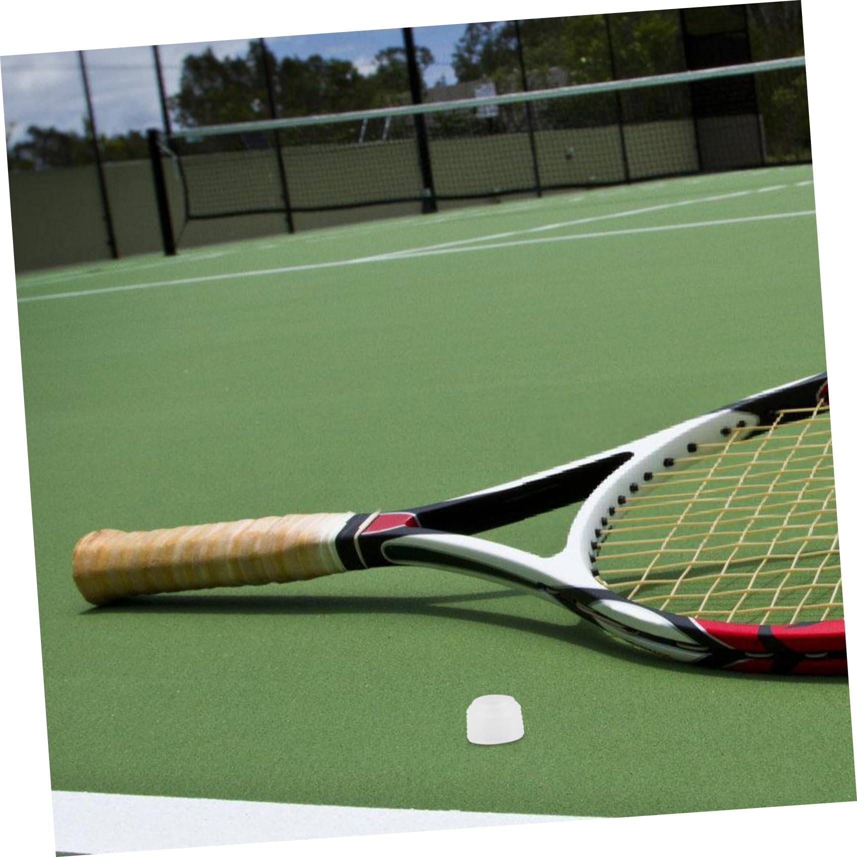 OSOLADY Tennis Racket Grip Tape Badminton Racket Overgrip Silicone Grip Rings Mouth Collar Sweatband