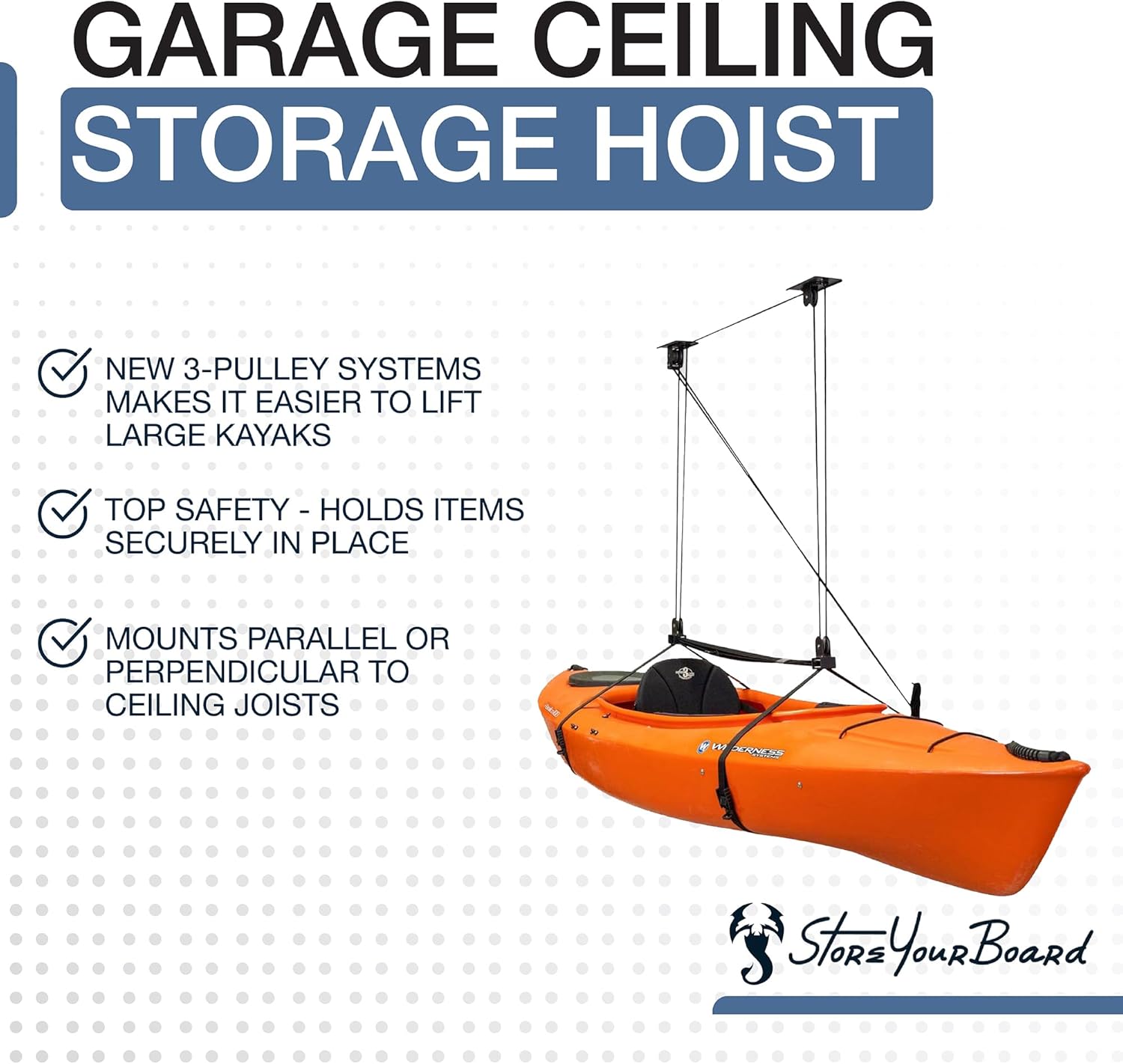 StoreYourBoard Kayak and Canoe Ceiling Hoist – Kenya Ubuy