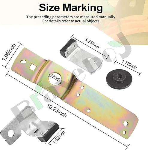 Miniatura 3 de 983-04511 & 983-04525 Conjunto de freno, 783-05946 Soporte de pivote tensor, 738-04162C Espaciador de hombro para 42 Cr-aftsman cortacésped, para