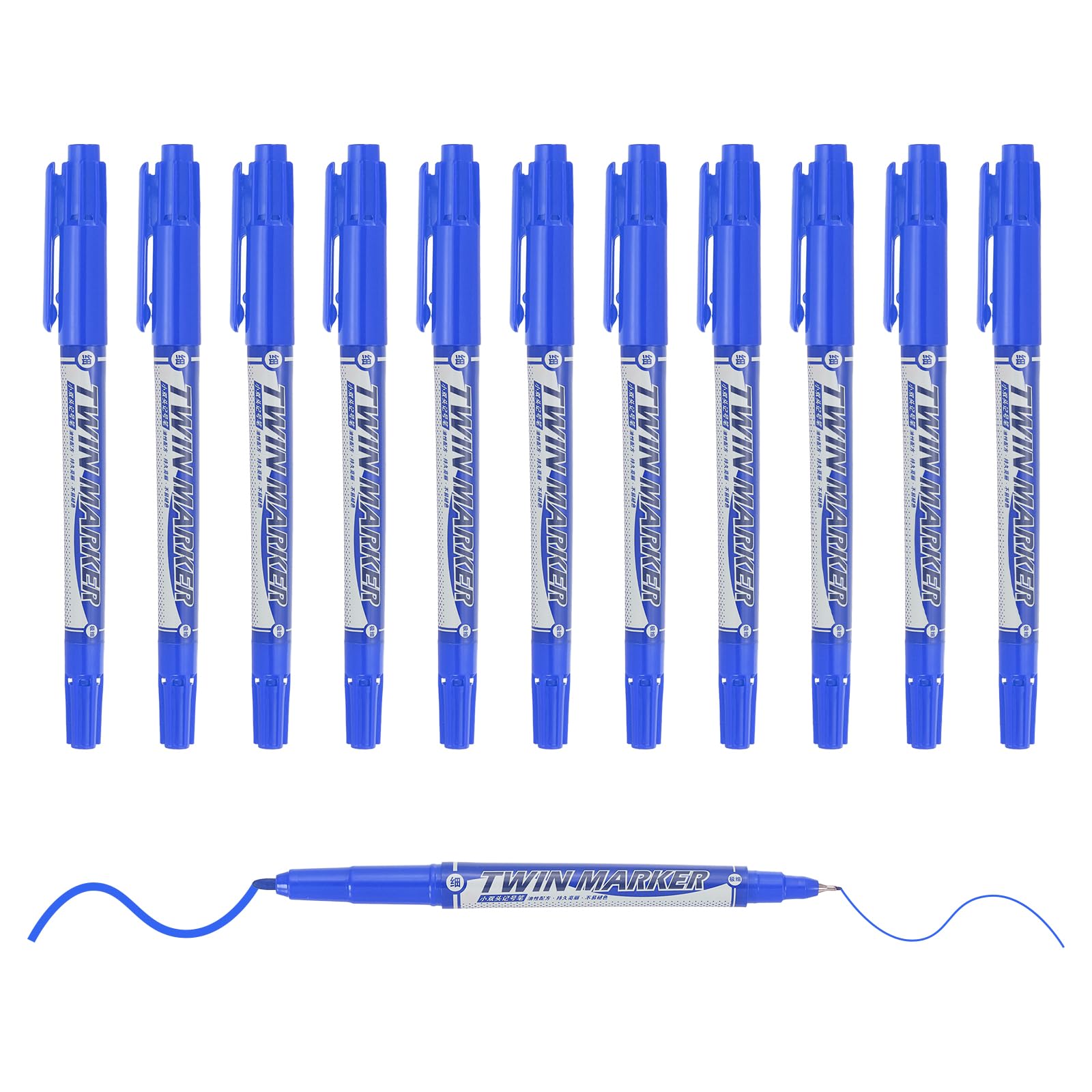 M&G Permanent Twin Markers Dual Ultra Fine Point Tip(1.5mm+0.5mm)