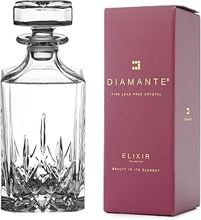 Diamante Whisky-Dekanter "Dorchester" Kollektion | Kristallkaraffe 750 ml | Geschenkbox