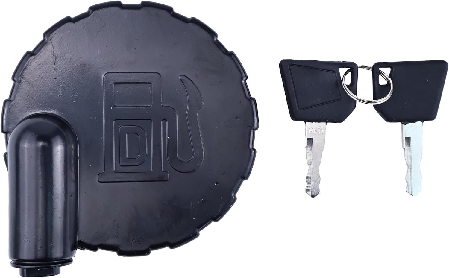 Diesel Fuel Tank Cap with 2 Keys 123/05892 12305892 331/45908 Compatible with JCB Backhoe 1400B 1550B 1600B 1700B 214 215 216 217 3C 3CX 3D