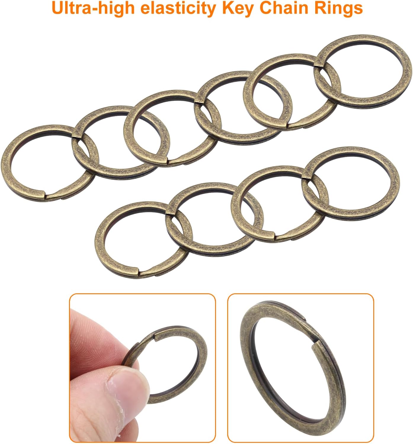 Metal Flat Key Rings