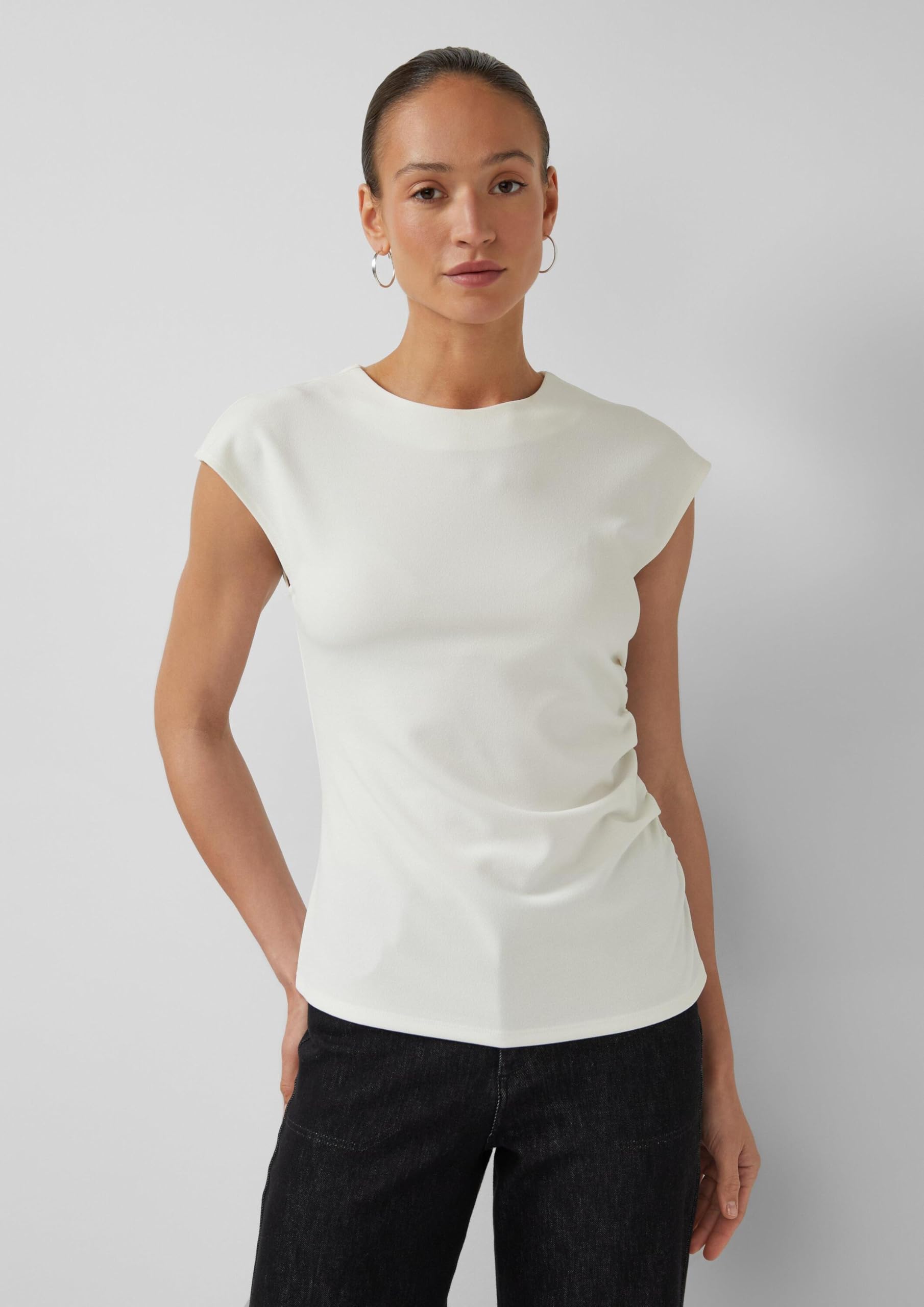 s.Oliver Elegantes Shirt mit seitlicher Raffung