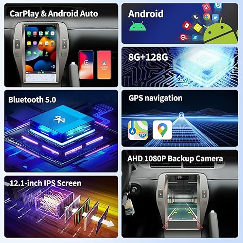 Miniatura 8 de Pantalla táctil coche Radio para Chevrolet Camaro 2010 2011 2012 2013 2014 2015 reemplazo coche estéreo actualización GPS navegación inalámbrica